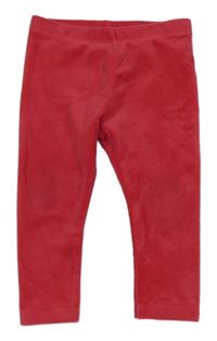 Tmavorůžové plyšové legíny Lupilu