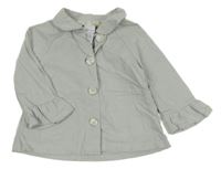 Světlemodro-zelený plátěný kabátek TAHARI 