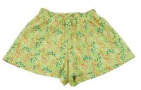 Zeleno-květované lehké kraťasy Matalan