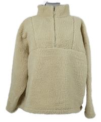 Nové - Dámská béžová huňatá mikina se stojáčkem Primark