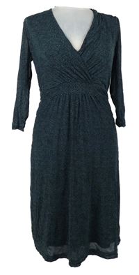 Dámské modro-černé vzorované lehké šaty Tom Tailor