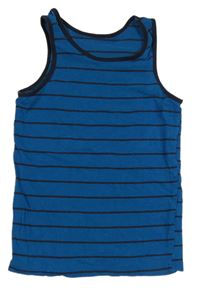 Petrolejovo-tmavomodrý pruhovaný nátělník C&A