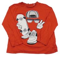 Červené triko se skateboardistou C&A