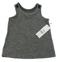 Nové - Tmavošedý melírovaný sportovní top F&F