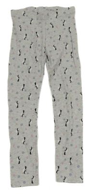 Šedé legíny s tučňáky Lupilu