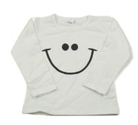Bílé triko se smajlíkem 