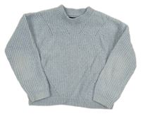 Světlemodrý žinylkový svetr C&A