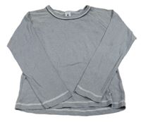 Tmavomodro-bílé pruhované triko Petit Bateau 