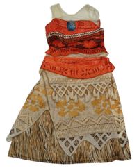 Kostým - Červeno-béžové šaty - Vaiana George