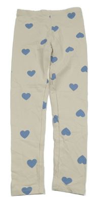 Smetanové legíny se srdíčky H&M