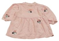 Světlerůžové teplákové šaty s Minnie Disney