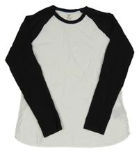 Černo-bílé triko H&M