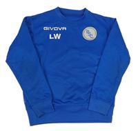 Safírová sportovní mikina s nápisem Givova