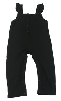 Černé vzorované laclové kalhoty Primark