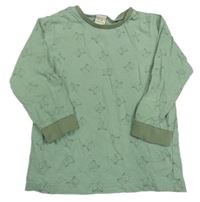 Khaki triko s liškami Alana