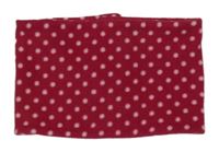 Malinová fleecová čelenka s puntíky Tchibo