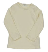 Smetanové žebrované triko F&F