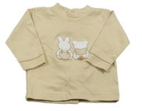Béžové triko se zvířátky 