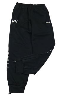 Černé sportovní tepláky s logem Jako 