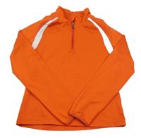 Červeno-bílá sportovní funkční mikina Crane