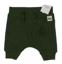 Nové - Olivové žebrované tepláky Nutmeg