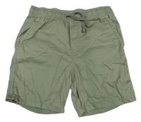 Khaki plátěné kraťasy Primark 