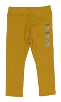 Nové - okrové žebrované legíny M&S