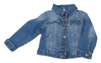 Modrá lehká riflová crop bunda H&M