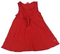 Červená letní tunika s mašličkou KIDOKI