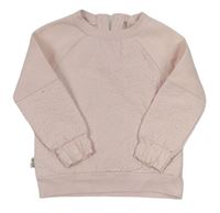 Světlerůžová mikina s prošívanými písmenky TED BAKER