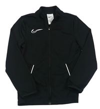 Černá funkční sportovní propínací mikina s logem Nike