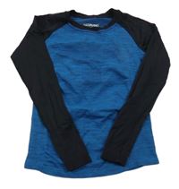 Modro-tmavomodré melírované thermo triko POCOPIANO