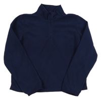 Tmavomodrá fleecová funkční crop mikina s logem Peter Storm