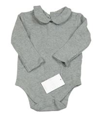 Šedé melírované body s límečkem Matalan