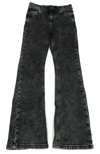 Černé plísňové high waist rifle Page one young