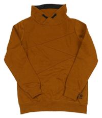 Medová mikina s písmenky a stojáčkem Chapter young