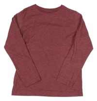 Vínové melírované triko St. Bernard