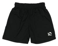 Černé funkční sportovní kraťasy s logem Sondico