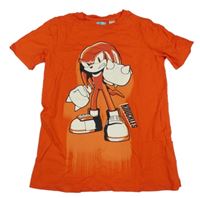 Červené tričko s Knuckles the Echidna H&M