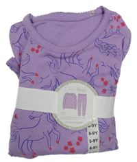Nové - fialové pyžamo s jednorožci St. Bernard