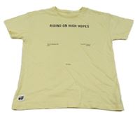 Světležluté tričko s nápisy name it.