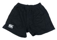 Černé riflové kraťasy s logem Canterbury