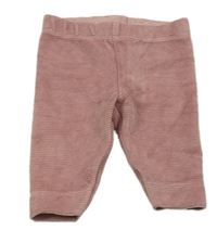 Starorůžové žebrované sametové legíny Tu