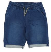 Tmavomodré teplákové riflové kraťasy Pepperts!