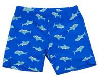 Cobaltově modré nohavičkové plavky se žraloky Playshoes