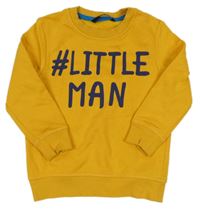 Hořčicová mikina s nápisy George