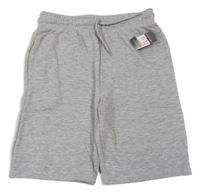 Nové - šedé melírované teplákové kraťasy PRIMARK
