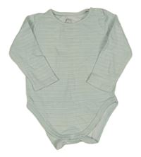 Bílo-mentolové pruhované body C&A