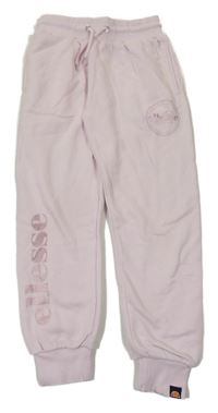 Světlerůžové tepláky s logy ellesse