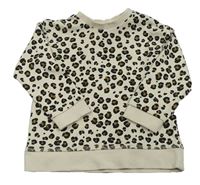 Světlebéžová mikina s leopardím vzorem H&M